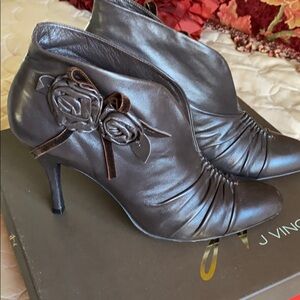 Stunning J Vincent Brown Leather Bootie